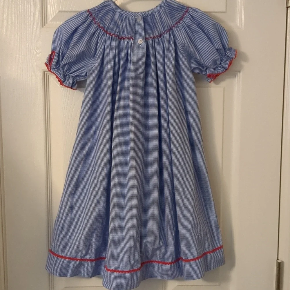 Silly Goose Back to School Smocked Dress - Picture 4 of 7